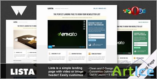 ThemeForest - Lista Landing Page (Reupload)