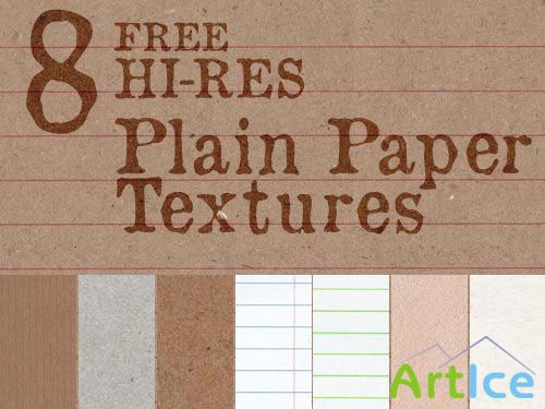 8 Hi-res Plain Paper Textures