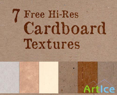 7 Hi-Res Cardboard Textures