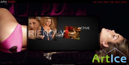 ActiveDen - Red Tab Photographer XML Template (Incl FLA)