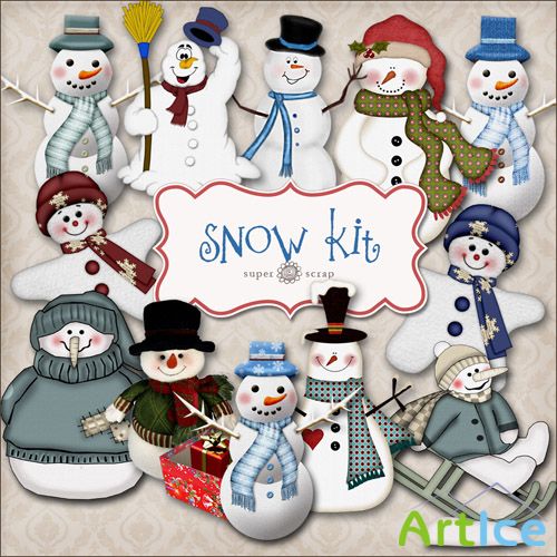 Scrap KIt - Snow PNG Files