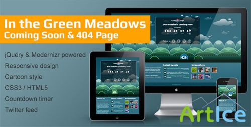 ThemeForest - In the Green Meadows - Coming Soon & 404 Page