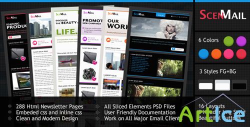 ThemeForest - Scenmail Newsletter Email Template