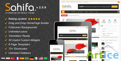 ThemeForest - Sahifa v2.0 - Responsive WordPress News,Magazine,Blog