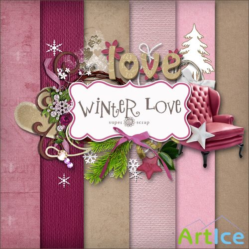 Scrap Set - WInter Love 2 PNG and JPG Files