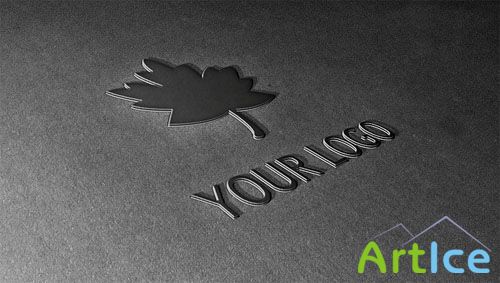 3D Logo Mockup PSD Template