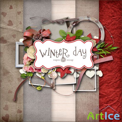 Scrap Set - Winter Day PNG and JPG Files