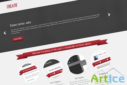 Creatif is a Premium HTML Template for Business, Portfolio, Corporate