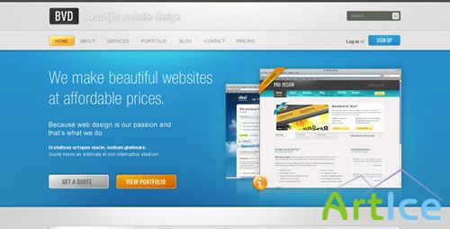 ThemeForest - BVD - Beautiful Website Design