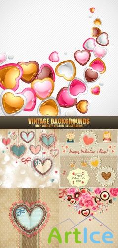 Vintage backgrounds #38 - Stock Vector