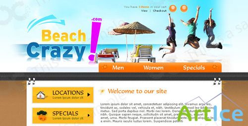 ThemeForest - Holiday Beach Shop Website 01 PSD