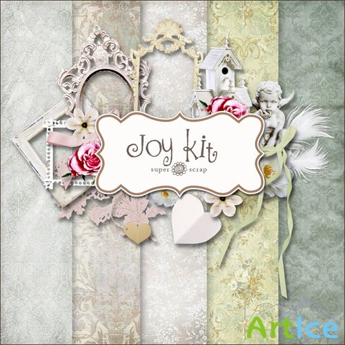 Scrap Set - Joy Kit PNG and JPG Files