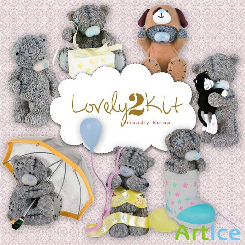 Scrap-kit - Lovely - Gray Taddy 2