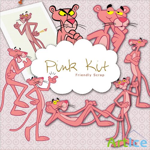 Scrap-kit - The Pink Panther