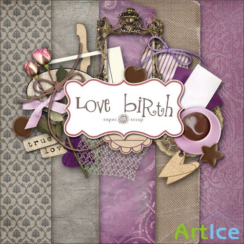 Scrap Set - Love Birth PNG and JPG Files