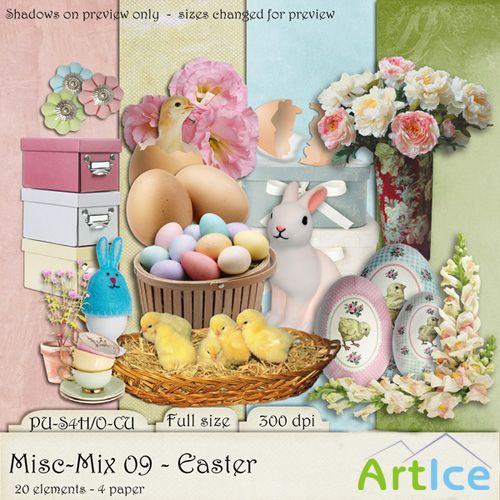 Scrap Set - Easter PNG and JPG Files