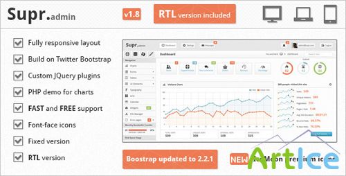 ThemeForest - Supr v1.8 - Responsive Admin Template