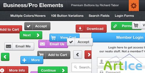 CodeCanyon - Business Pro CSS3 Buttons & Elements