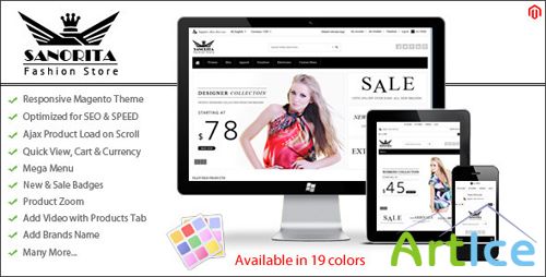 ThemeForest - Sanorita - Responsive Magento Theme