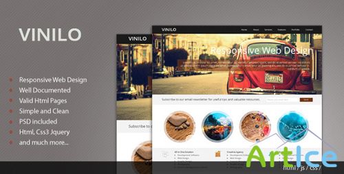 ThemeForest - Vinilo - Responsive HTML Template