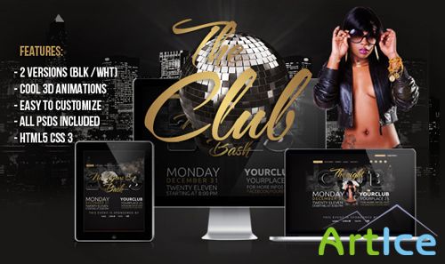 ThemeForest - 3D New Years Eve Bash Template