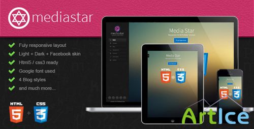 ThemeForest - Mediastar- Responsive Html5 Portfolio Template