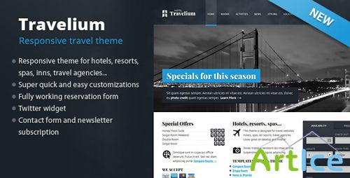 ThemeForest - Travelium - Responsive Hotel & Travel