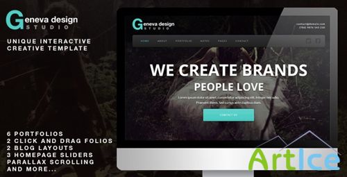 ThemeForest - Geneva Unique Interactive Creative Template