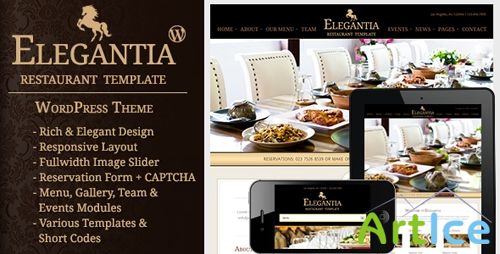 ThemeForest - Elegantia - Restaurant and Cafe WordPress Theme