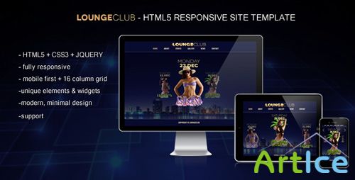 ThemeForest - Lounge Club - HTML5 Responsive Site Template