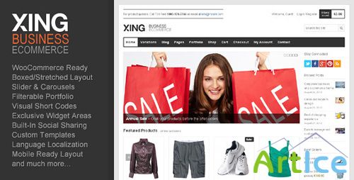 ThemeForest - Xing v1.0.4 - Business, ecommerce WordPress Theme