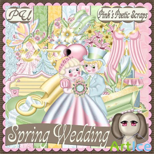 Scrap Set - Spring Wedding PNG and JPG Files