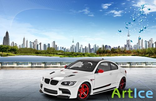 PSD Source - Concept Car - Advertising Poster Design