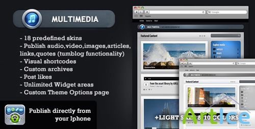 ThemeForest - MultimediaWP v1.0.3 - WordPress Tumblog theme