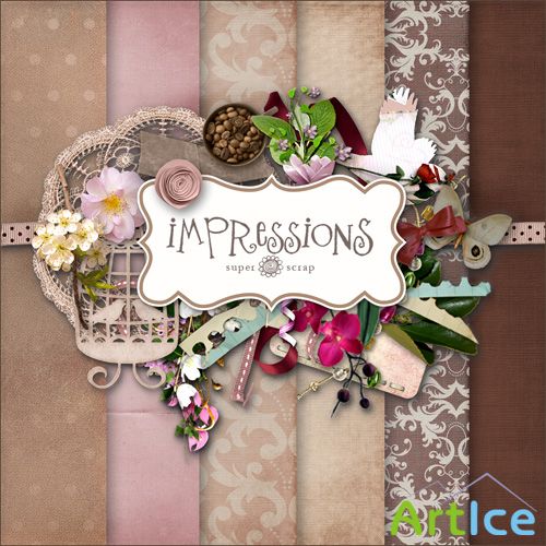 Scrap Set - Impressions PNG and JPG Files