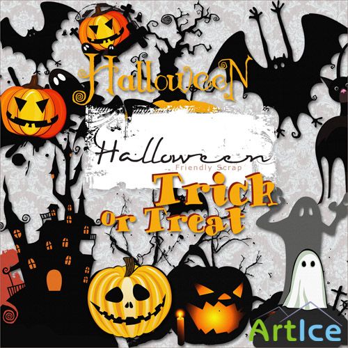 Scrap-kit - Halloweens Trick or Treat