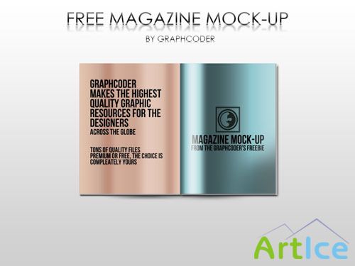 Magazine Mock-up PSD Template