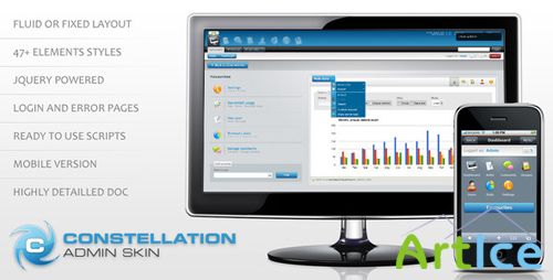 ThemeForest - Constellation complete admin skin