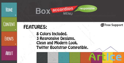 CodeCanyon - Box Accordion Menu - Responsive