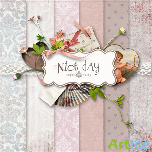 Scrap Set - Nice Day PNG and JPG Files