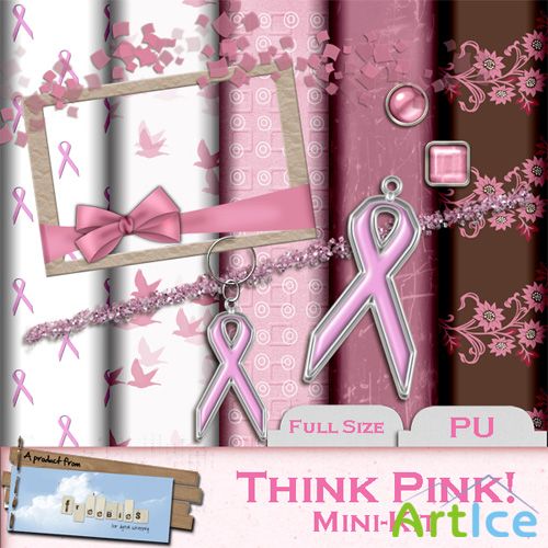 Scrap Set - Think Pink - Mini Kit