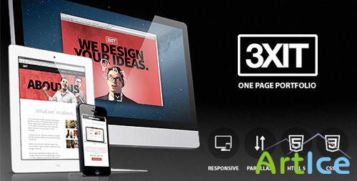 ThemeForest - Exit - parallax single page portfolio