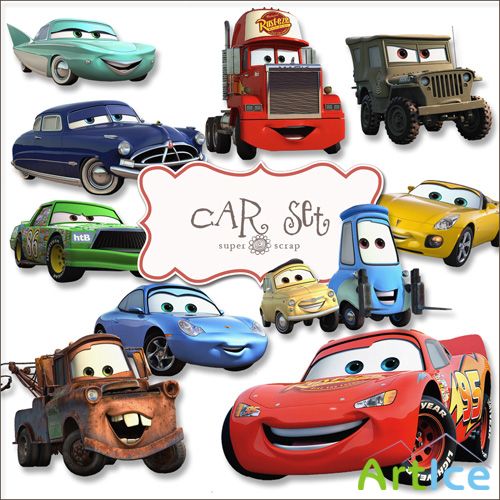 Scrap Kit - Car Set PNG Files