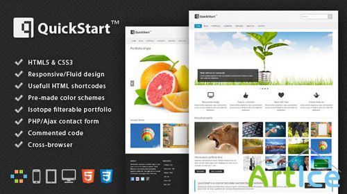 MojoThemes - Quickstart - Responsive HTML5CSS3 Template