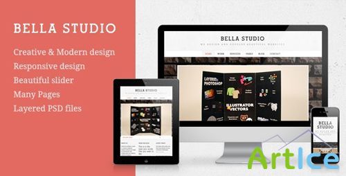 ThemeForest - Bella Studio - Responsive Portfolio and Business