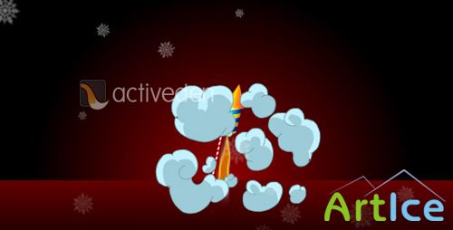 ActiveDen - Beautiful New Year Fireworks Greeting Card (Incl FLA)