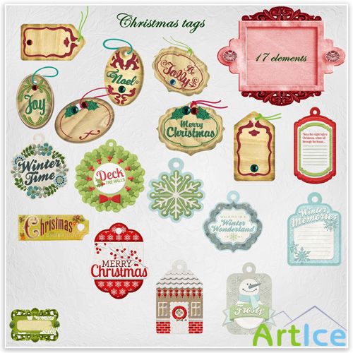 Scrap Set - Christmas tags