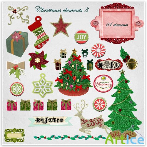 Scrap Set - Christmas elements 3