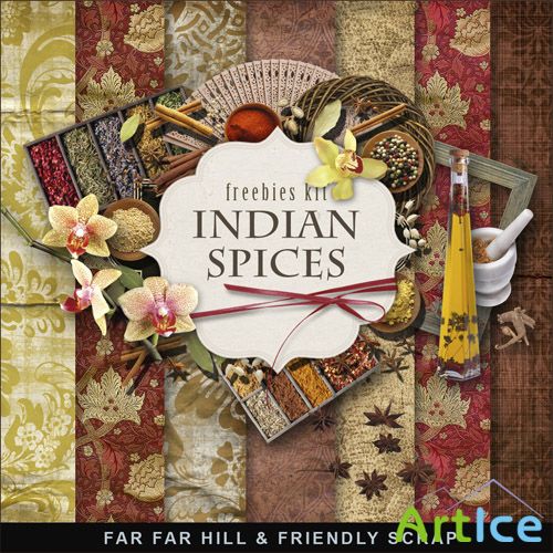 Scrap-set - Indian Spices