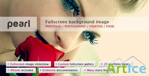 ThemeForest - Pearl v1.0.1 - Light Full Screen Background Template